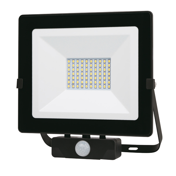 FOCO LED NEGRO IP65 C/SENSOR PT1685  50 W