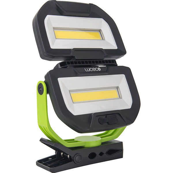 FOCO LED PLEGABLE 360 2500LM 6500K IP54 CON PINZA LILC250G65-01 LUCECO 25 W