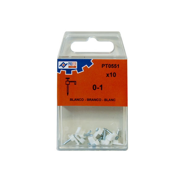 GRAPA PLASTICO BLANCO 0-1 C/10 48580-PT0551 PROFER TOP -