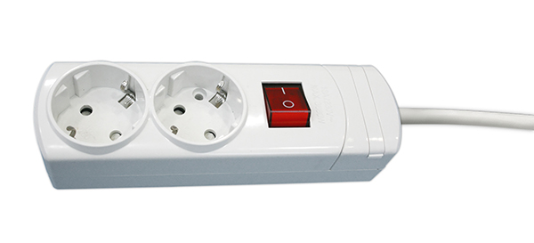 BASE MULTIPLE 2 T CABLE+INTERRUPTOR 16 A 36097 DH -