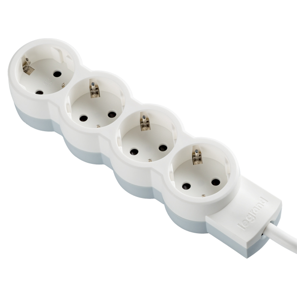 BASE MULT 4Tx2P TT S/I BLANCO 695006 LEGRAND 1,5 M