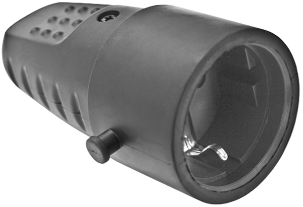 BASE IND GOMA-PVC TT 16A IP44 NEG PT1891 PROFER TOP 4,8 MM