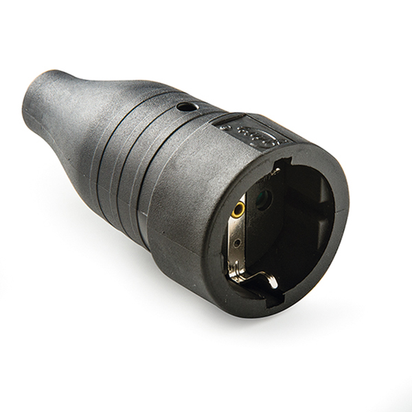 BASE AEREA TT 16A IP44 GOMA NEGRO 257 FAMATEL 16 A