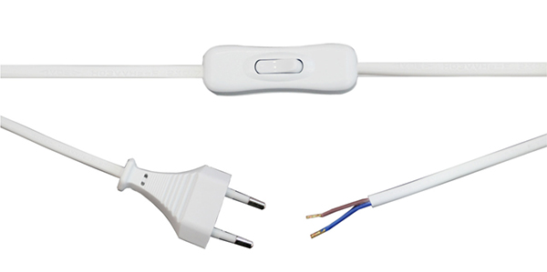 INTERRUPTOR UNIPOLAR C/CABLE 2M 2A/250V 11576/B DH -