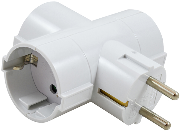 CLAVIJA ADAPTADOR TRIP TT LAT C/PROTEC INF 16A BL PH1363 PROFER HOME 4,8 MM