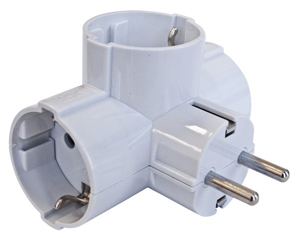 CLAVIJA ADAPTADOR TRIP SCHUKO TT LAT 16A PH1366 PROFER HOME 4,8 MM