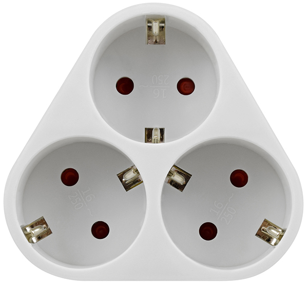 CLAVIJA ADAPTADOR TRIP SCHUKO TRIANG 16A BL PH1368 PROFER HOME 4,8 MM