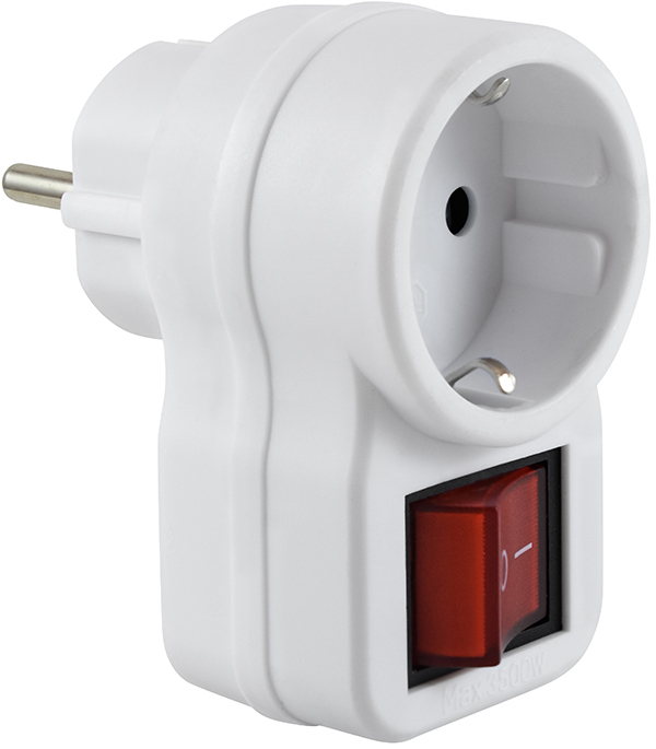 CLAVIJA ADAPTADOR BIPOLAR C/INTERRUP 16A BL PH1369 PROFER HOME 4,8 MM