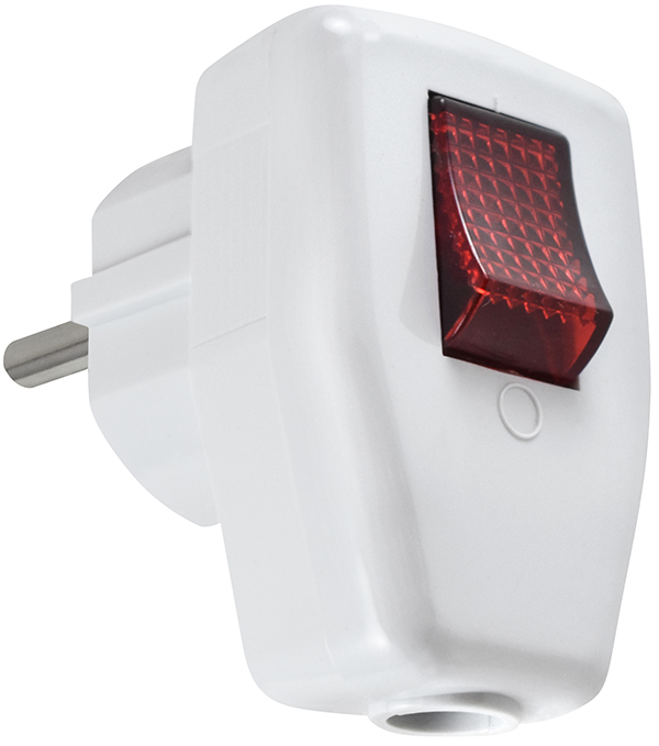 CLAVIJA SCHUKO LAT C/INTERRUP 16A BL PH1370 PROFER HOME 4,8 MM