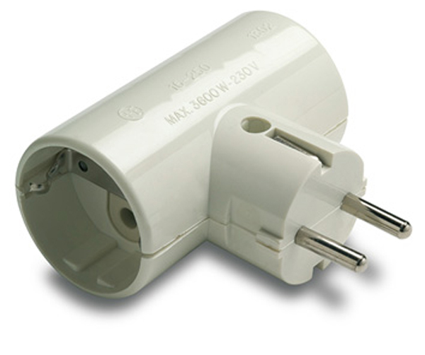 ADAPTADOR DOBLE TT CERAMIC 16A 1302 FAMATEL -