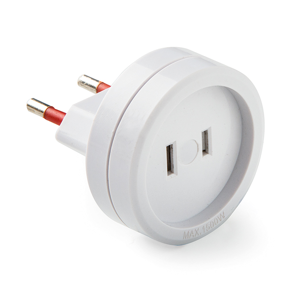 ADAPTADOR CLAVIJA VIAJE EUROPEO AMERICANO 1416 FAMATEL 6A-250V