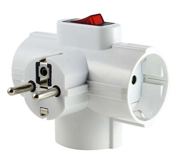 ADAPTADOR 3T C/INTERRUPTIOR 16A 36053/INT DH -