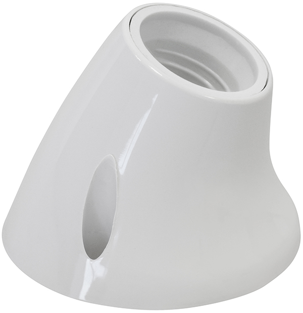 PORTALAMPARAS ZOCAL CURVO E27 BL PH1377 PROFER HOME 250 V