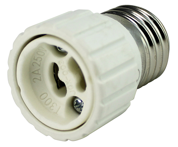 PORTALAMPARAS CONVERSOR E-27 A GU10 CERAMICO 12100 DH -