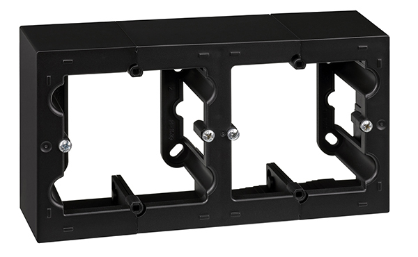 CAJA DOBLE SUPERFICIE NEGRO F1090752038 SIMON -