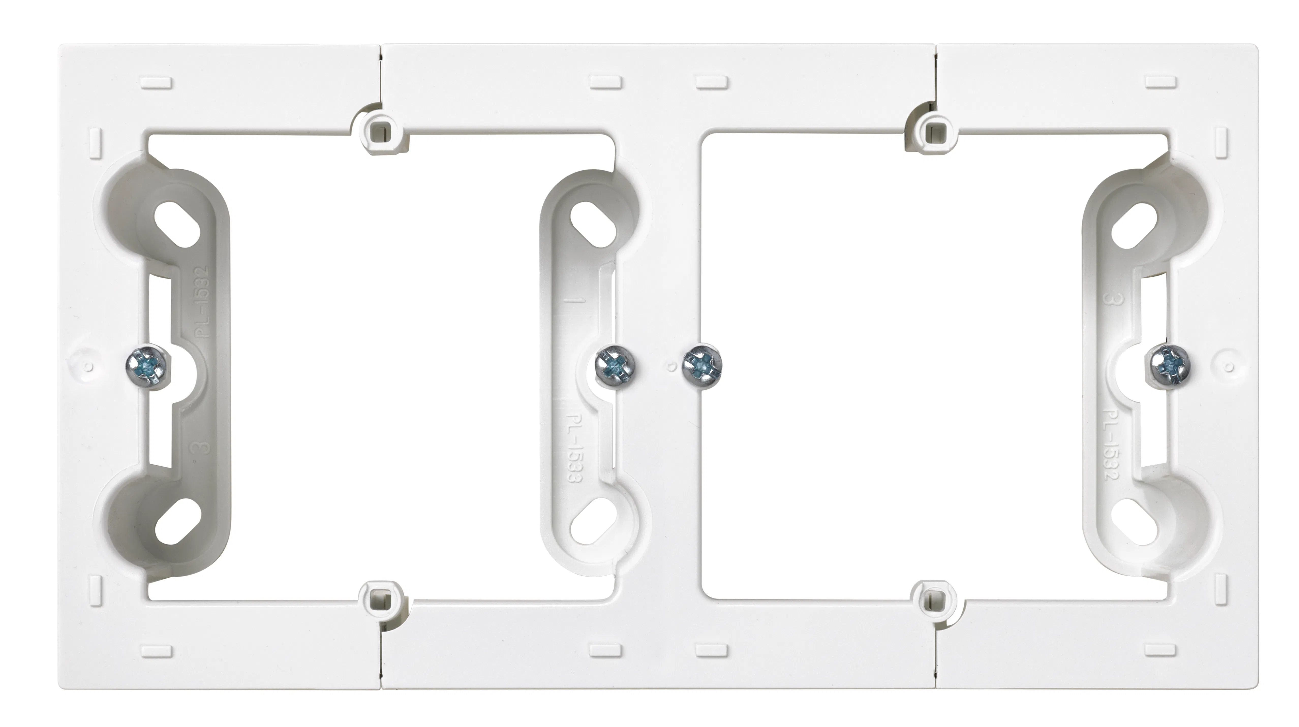 CAJA DOBLE SUPERFICIE BLANCO F1090752030 SIMON -