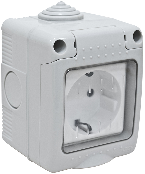 BASE SUPERFICIE ESTANCO SCHUKO CON TT PH1465 PROFER HOME 16 A