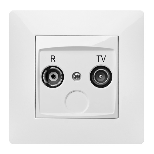 BASE TV EMPOTRAR BLANCO 9135 FAMATEL 9,5 MM