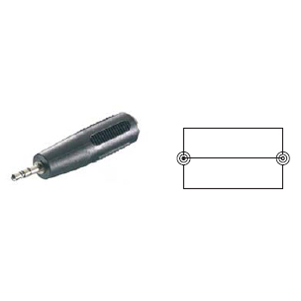 ADAPTADOR STEREO 2,5MMX3,5 MM 41054 VIVANCO -