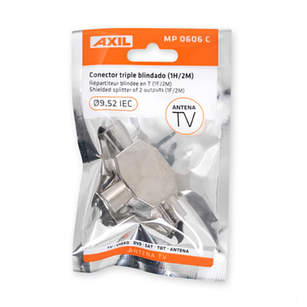 DISTRIBUIDOR ANTENA COAXIAL 2M + 1H BLINDADO AXIL MP0606C AXIL -