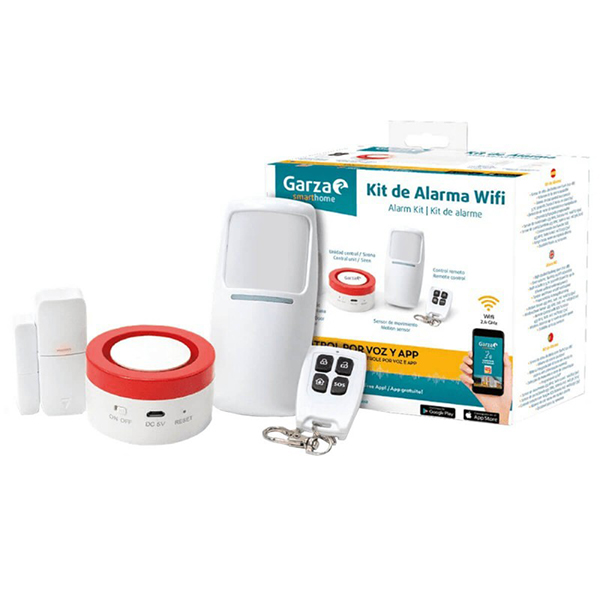 ALARMA WIFI SIRENA FLAS Y SENSORES 401280 GARZA -