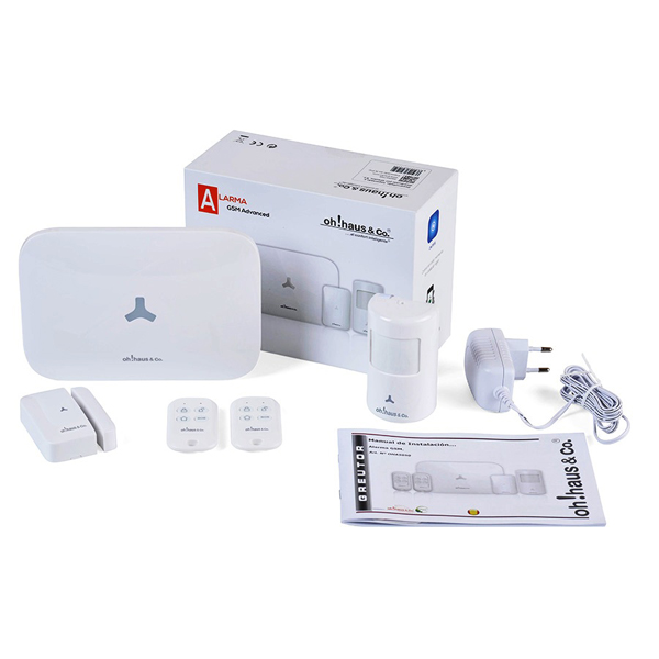 ALARMA GSM+SEN MOV+PUERTA/VENT+2MANDOS OHA5050 GREUTOR -