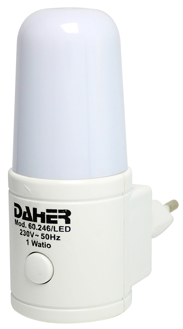 LUZ NOCHE 5 LED BLANCA 1W TUBULAR 60246/LED/B DH -