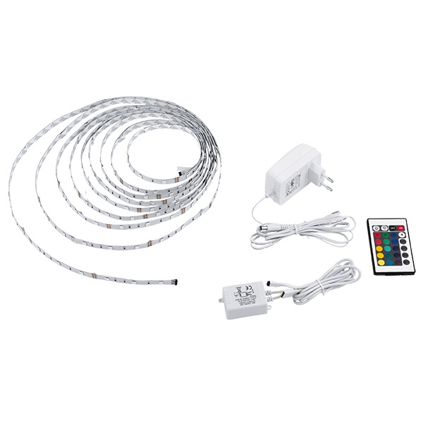 TIRA LED 300lm 17.5W RGB AUTOADHESIVA C/MANDO 13533 EGLO 6 M