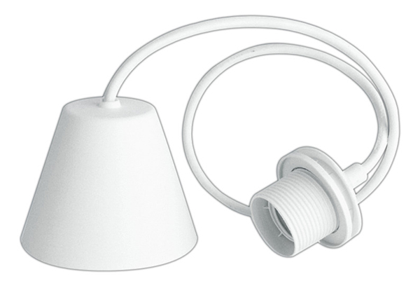 COLGANTE LAMPARA MAX 60W 1M BLANCO 12099 DH -