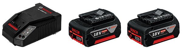 KIT 2BAT+CARGADOR 5,0AH 1600A00B8J BOSCH 18 V