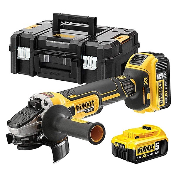 MINIAMOLADORA 2B BL 5AH 125MM+M DCG405P2 DEWALT 18 V