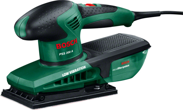 LIJADORA ORBITAL 92X182MM + M PSS 200A BOSCH 200 W