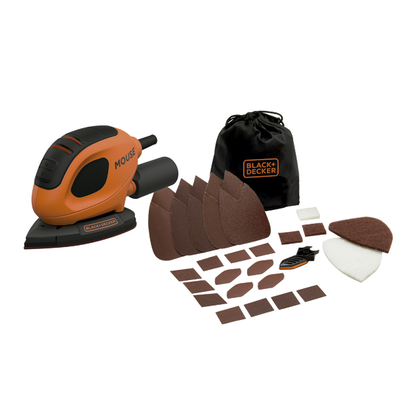 LIJADORA MOUSE 15 ACC+ BOLSA BEW230BC B&D 55 W