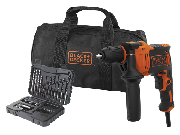 TALADRO PERCUTOR 13MM SET 32 BEH710SA32 B&D 710 W