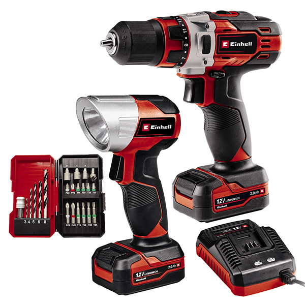 TALADRO ATORN C/BAT +KIT LINTER TE-CD 12/1 LI EINHELL 12 V