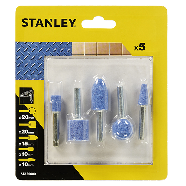 SURTIDO 5 MUELAS EJE 6MM STA30000-XJ STANLEY -