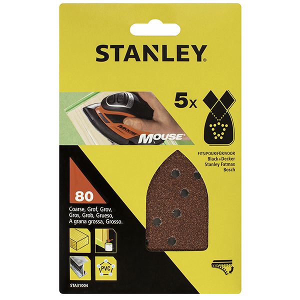 HOJA LIJA MOUSE PQ 5 GR80 STA31004-XJ STANLEY -