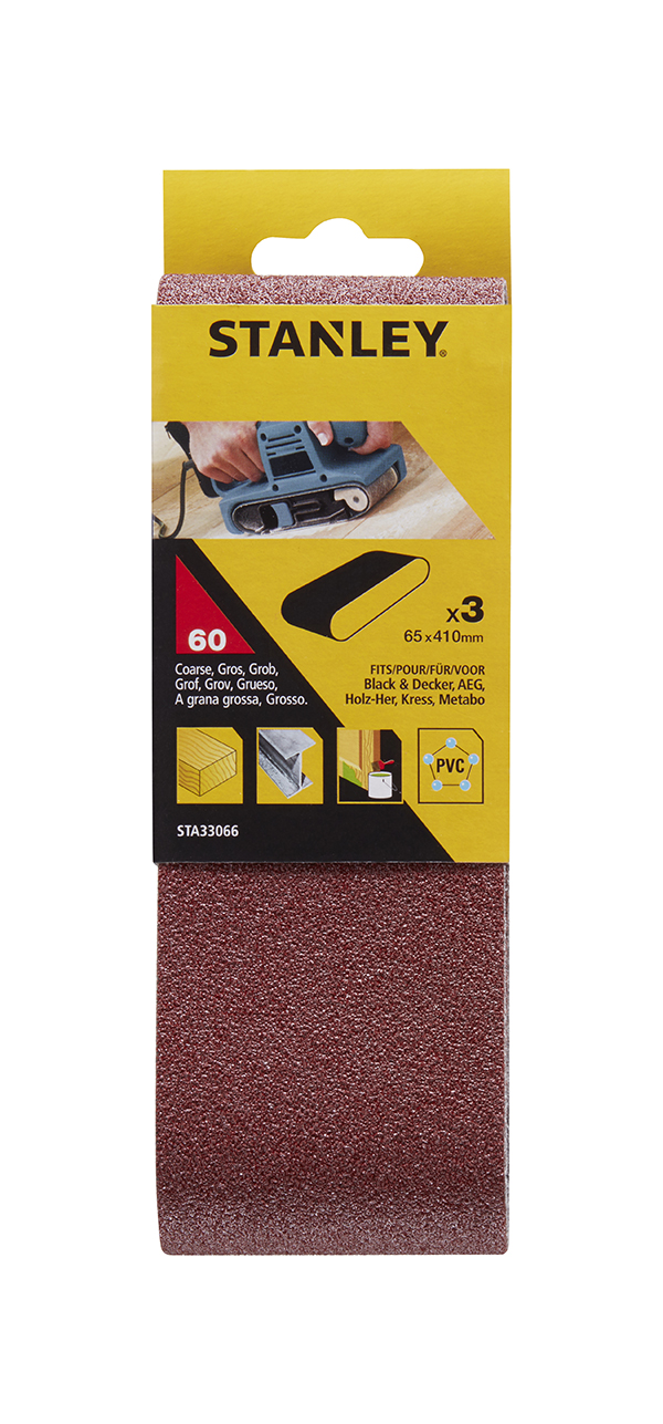 BANDA LIJA PQ 3 UD GR60 STA33066-XJ STANLEY 65X410 MM