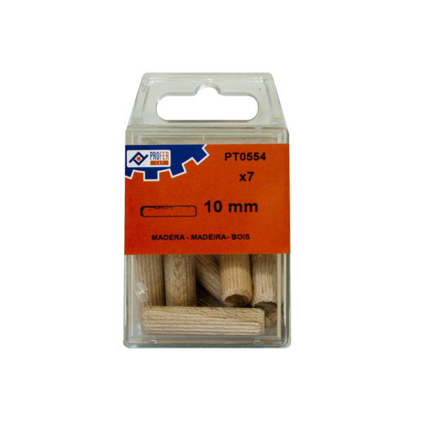 ESPIGA MADERA C/7 PZS 48583-PT0554 PROFER TOP 10 MM