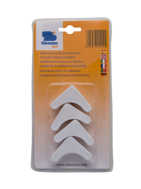 PIE PLAST ESTANT BL/4 P/35 BCO 9013000001 SIMON -