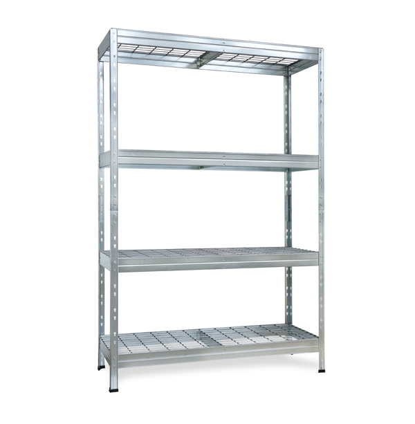 ESTANTERIA S/T 4B GALVANIZADA WIRE 120/50 AR SHELVING 180X120X45