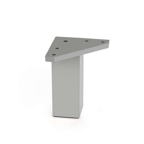 PATA MESA ALUMINIO MATE ABS 50012AL NESU 40X80 MM