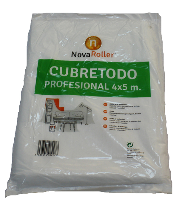 PLASTICO CUBRETODO PROFESIONAL G10 401001 NOVARTIX 4X5 M