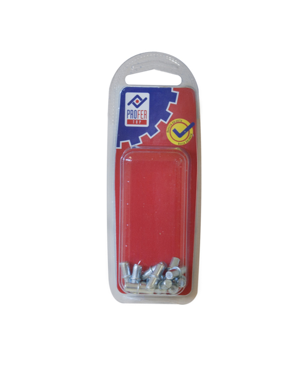 PORTAESTANTE ZINCADO B 12 PZS PT0639 PROFER TOP 5X16 MM