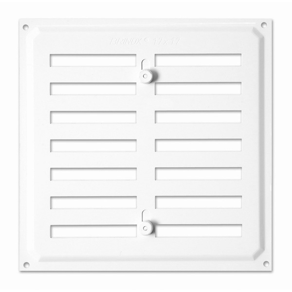 REJILLA C/PERSIANA BLANCA BL B70380D BRINOX 17X17 CM