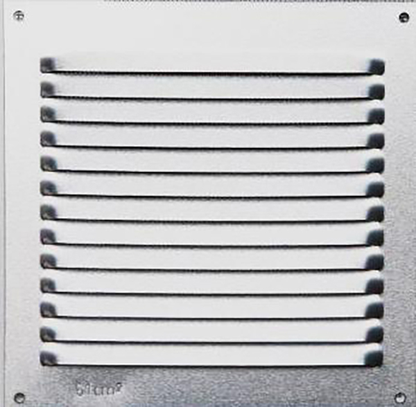 REJILLA 0,6 MM ALUMINIO NATURAL 53334 FEPRE 15X15 CM