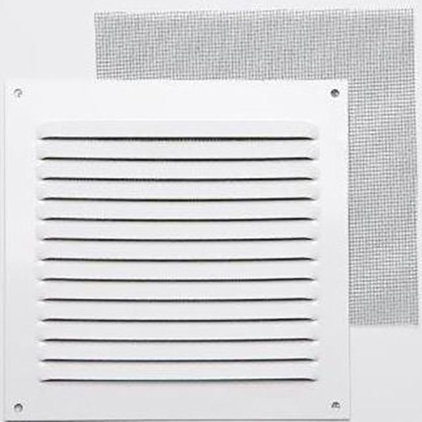 REJILLA 0,8 MM CON MOSQ LACADO BLANCO CON GANCHO 2783 FEPRE 15X15 CM