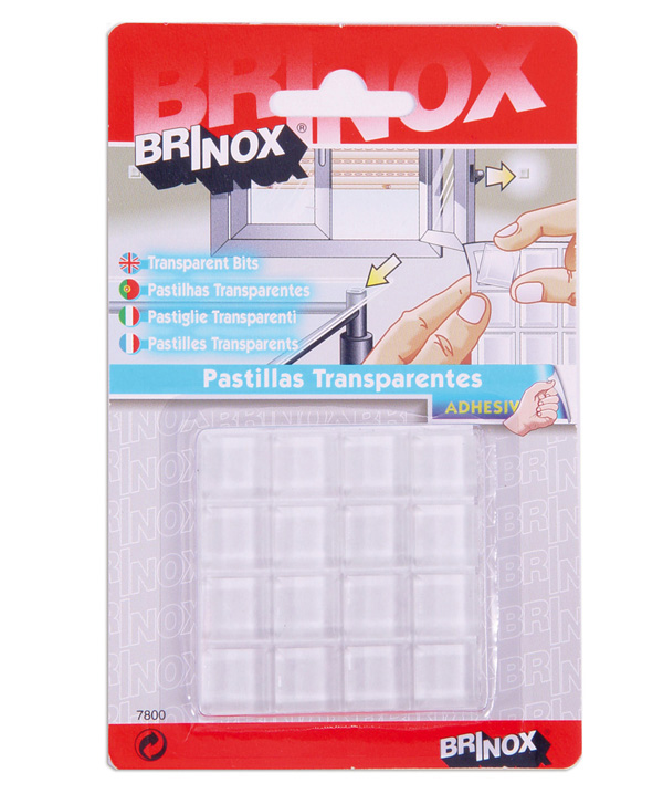 PROTECTOR ADH TROQ TRANSP B78000H BRINOX 15X15 MM