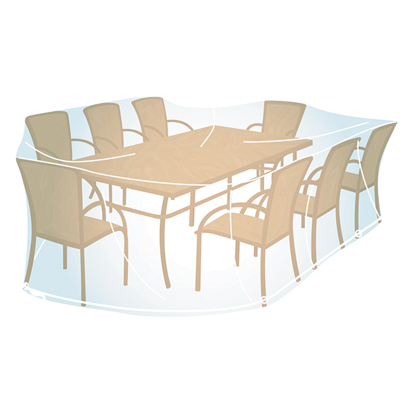 FUNDA PVC CUBRE MESA RECT/OVAL XL 2000032450 C.GAZ 90X280X170