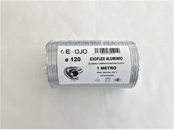 TUBO ALUMINIO COMPACTO (RETR. EN 20 CM) 1M TF1201 EXOJO 120 MM